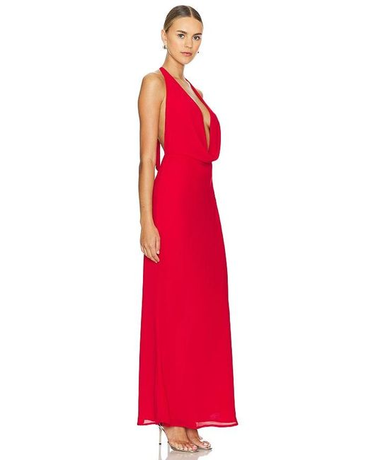 Runaway the Label Red Lexie Maxi Dress