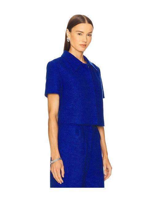 Amanda Uprichard Blue Alistair Top