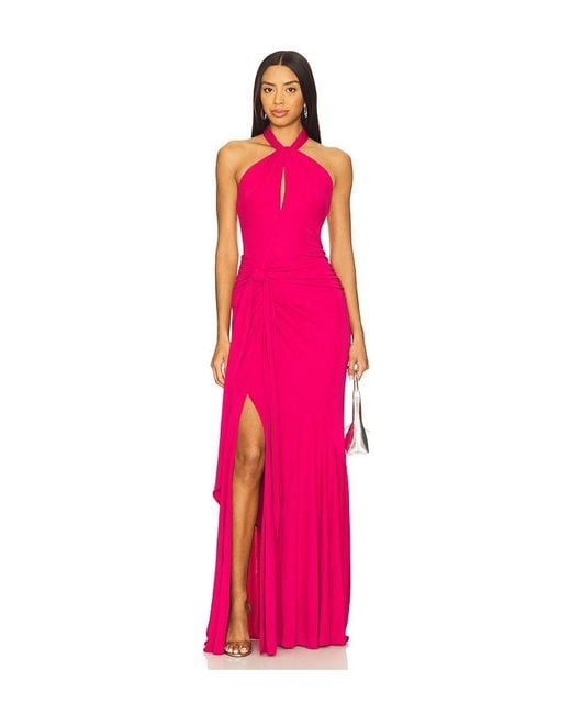 Cinq À Sept Pink Abendkleid Gulliame