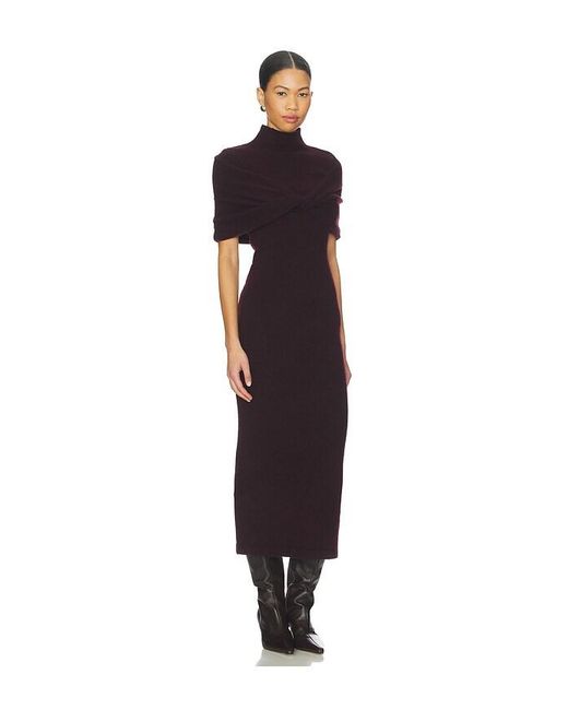 Vestido Midi Wisteria En Color Vino Talla (También En S) SER.O.YA de color Black