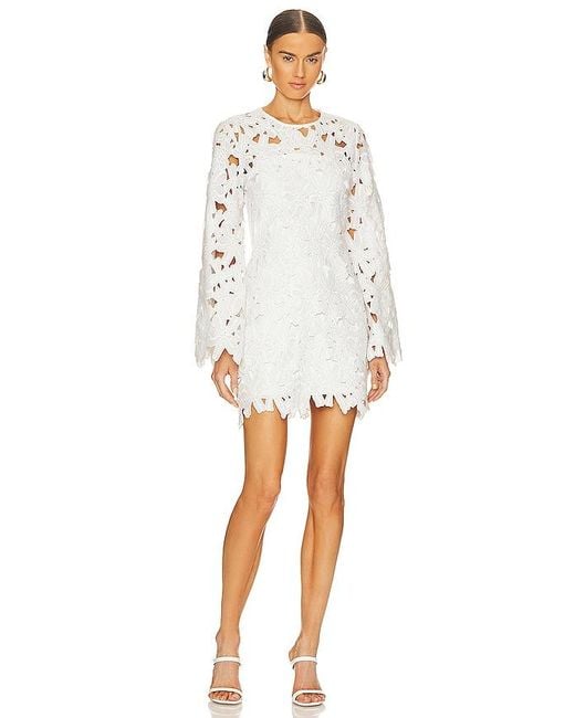 Rococo Sand White Celia Short Dress