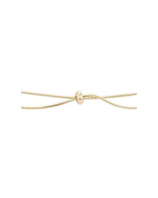 Ettika Metallic X Revolve Open Circle Tassel Necklace