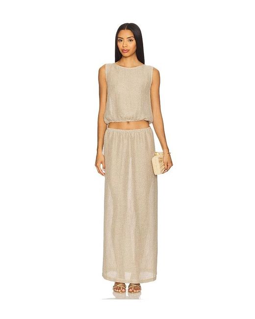 Leset Natural Stella Maxi Skirt