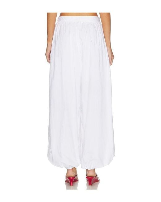 ROTATE BIRGER CHRISTENSEN White Balloon Pleated Pants
