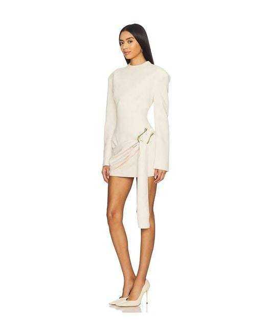 Lioness White Martini Long Sleeve Mini Dress