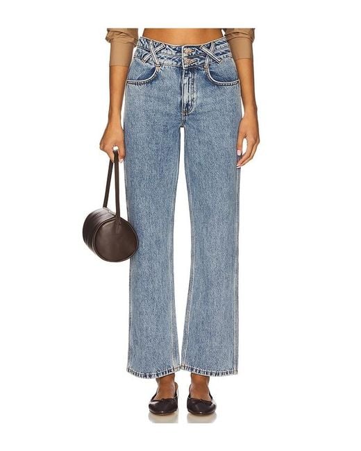 seventy + mochi Blue Leo Straight Jeans