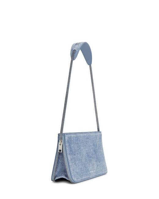 Alexander Wang Blue Siren Pochette Shoulder Bag