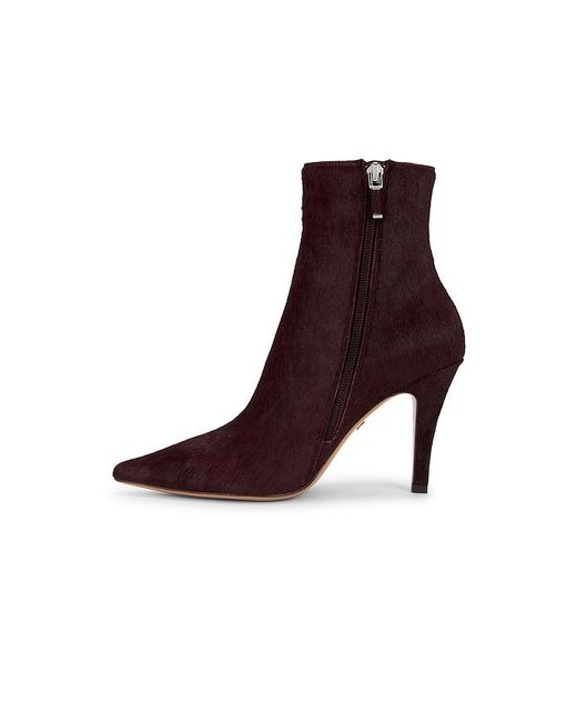 Lola Cruz Brown Pony Hair Ankle Bootie