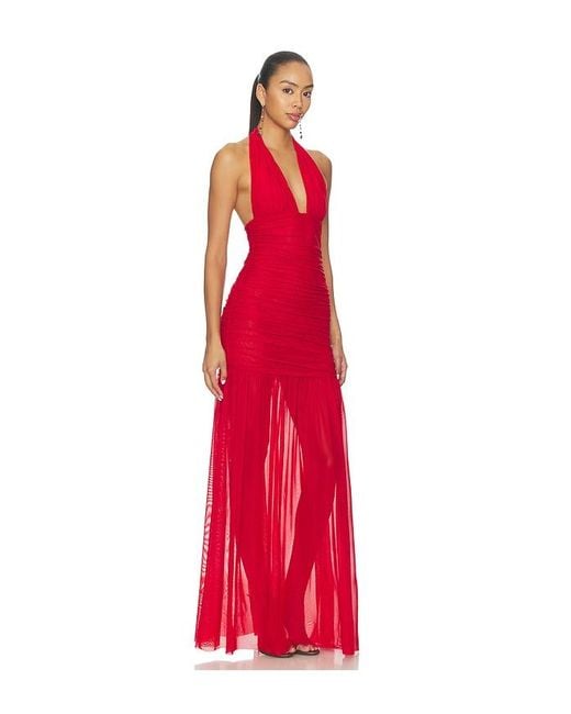 SER.O.YA Red Teghan Mesh Dress
