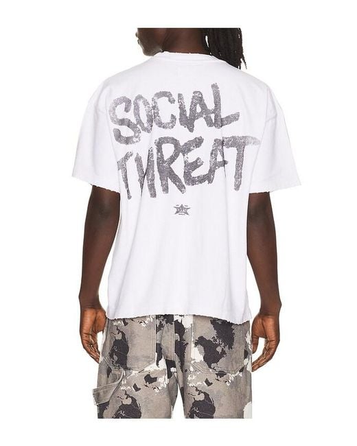 Barriers Worldwide Gray Social Threat Tee for men