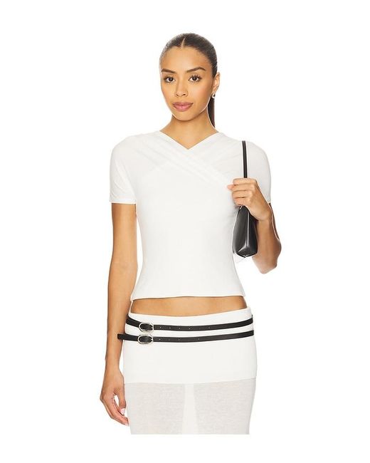 geel White Oxford Tee