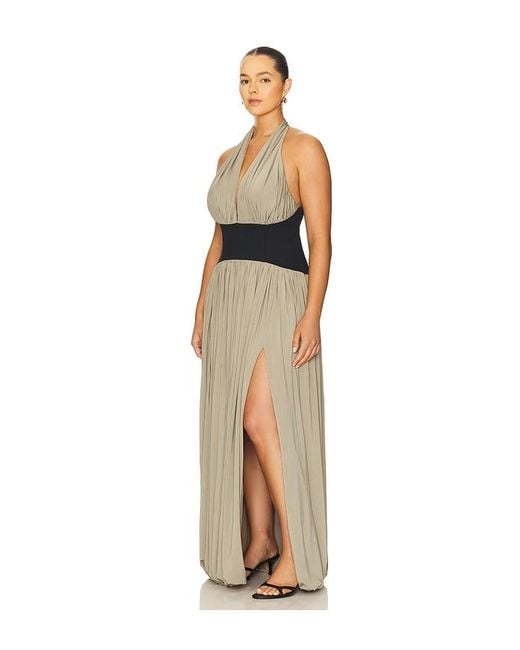 L'academie White Reba Midi Dress