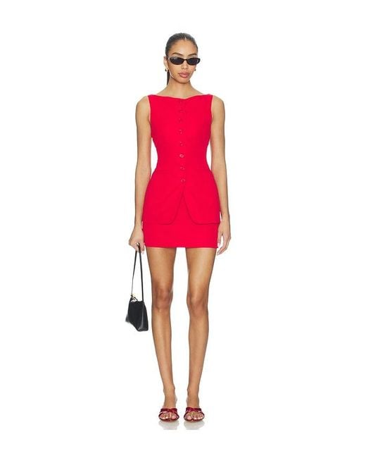 ALL THE WAYS Red Moxie Skirt Set