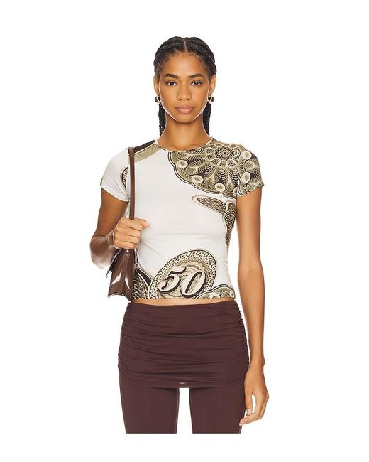 Miaou Brown Mini Tee
