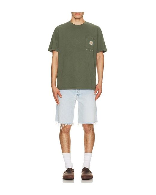 Rhythm Shirt Mit Tasche Vintage in Green für Herren