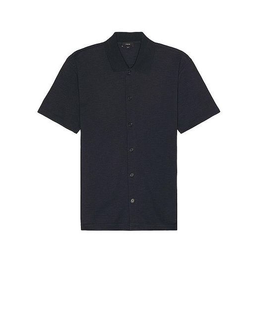 Vince Blue Variegated Jacquard Shirt for men