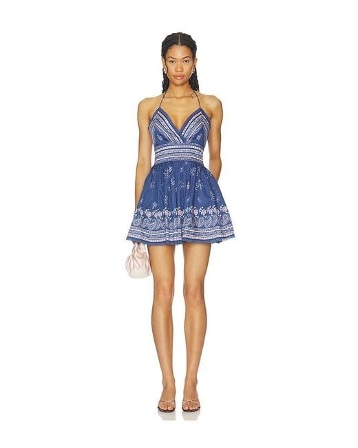 LoveShackFancy Blue Arletta Dress