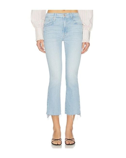 Mother Blue The Insider Crop Step Fray Jeans
