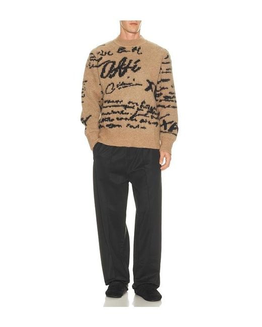 Oas Natural Pico Pino Crewneck Sweater for men