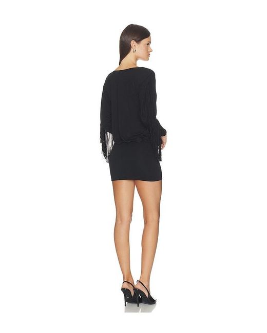Nii HAI Black Elle Fringe Dress
