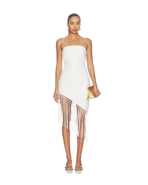 SNDY'S White Caspian Mini Dress