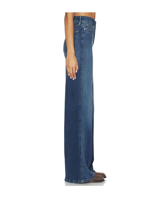GOOD AMERICAN Blue Soft Tech Good Skate Wide Leg Jeans