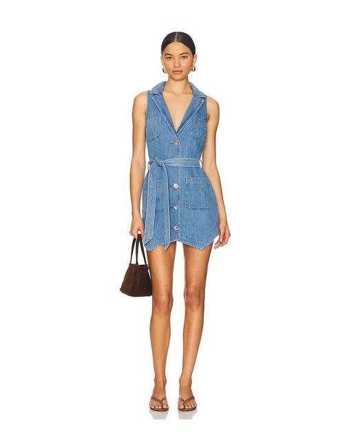 Show Me Your Mumu Blue Fairfield Vest Dress