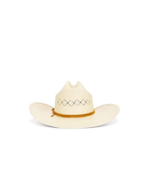 Brixton White Laredo Panama Straw Cowboy Hat