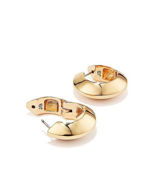 Jenny Bird Metallic Wide Hinged Hoops Earrings