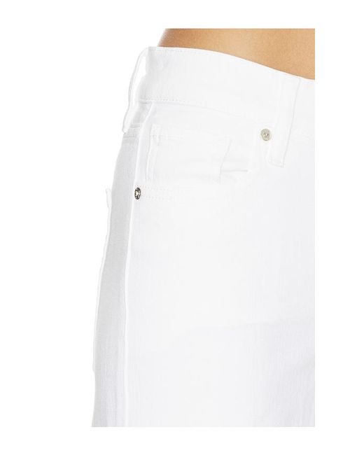 FRAME White Low Rise Le Slim Palazzo Jeans
