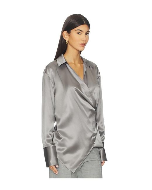 Helmut Lang White Wrap Relax Shirt