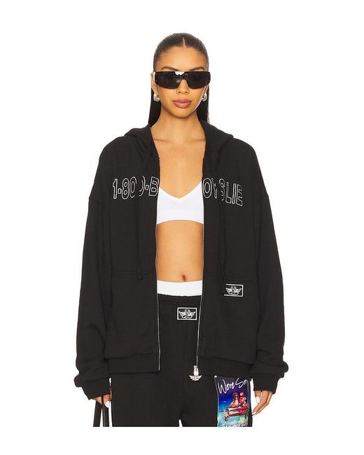Boys Lie Black Disconnected 1-800 Harley Zip Hoodie