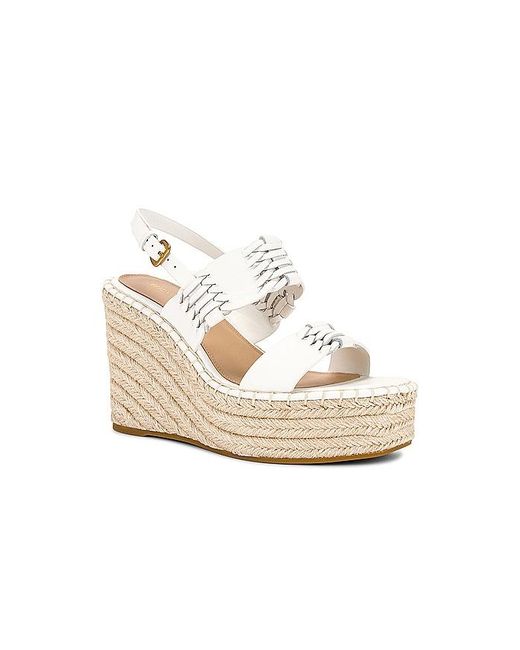 Veronica Beard White WEDGES RIYA