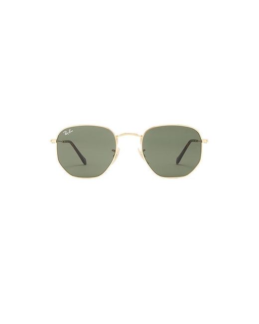 Ray-Ban Green Hexagonal Flat Lenses Sunglasses for men