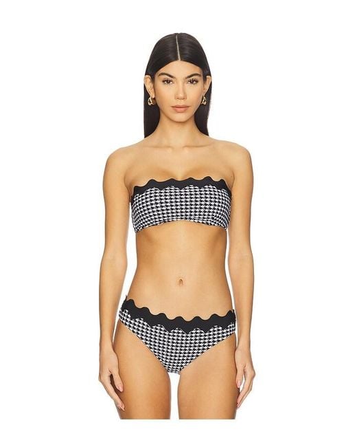 Seafolly Orange Ric Rac Bustier Bandeau Bikini Top