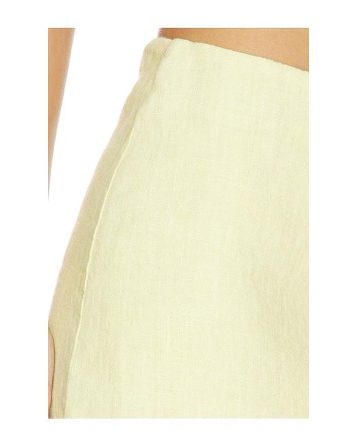 VIR VITA Yellow X Revolve Ines Mini Skirt Cropped