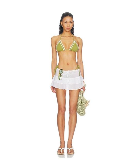 Lovers + Friends White Pacifica Mini Skirt