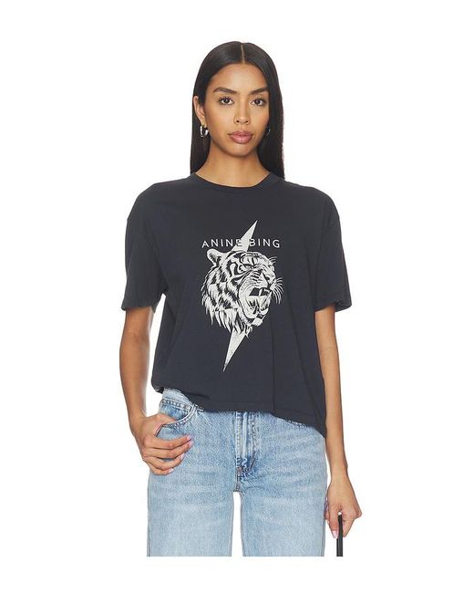 Anine Bing レディース ブルー Walker Tシャツ