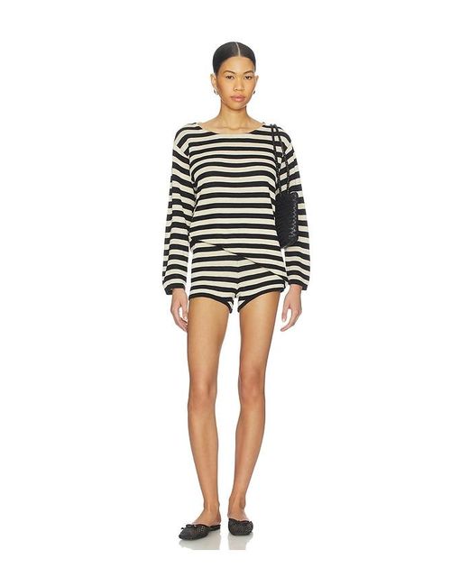 Posse Black Miles Long Sleeve Top