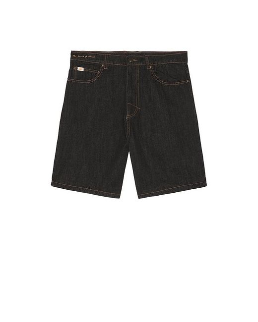 Rhythm Black Toby Denim Short for men