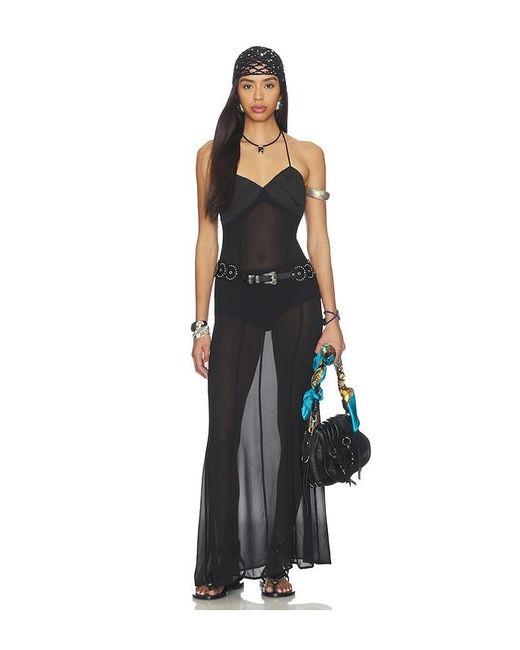 superdown Black Penny Maxi Dress