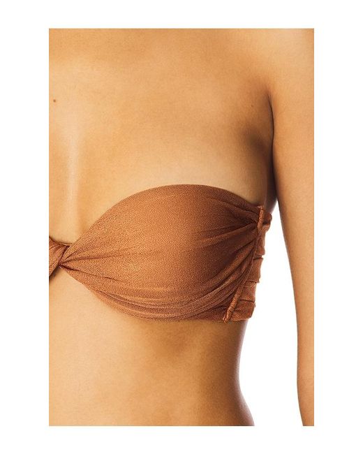 GIUSEPPE DI MORABITO Orange Strapless Top