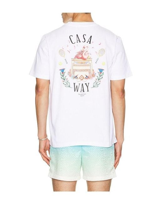 Casablanca White Classic T-Shirt for men