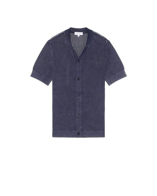 Central Park West Resort-Shirt Henry in Blue für Herren