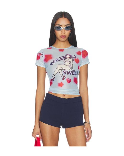 Miaou Blue Mini Tee