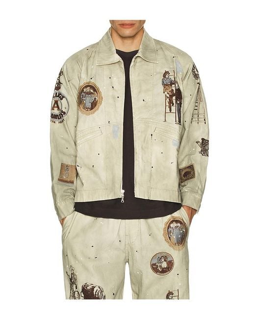 Samuel Zelig Natural Western Zip Jacket for men