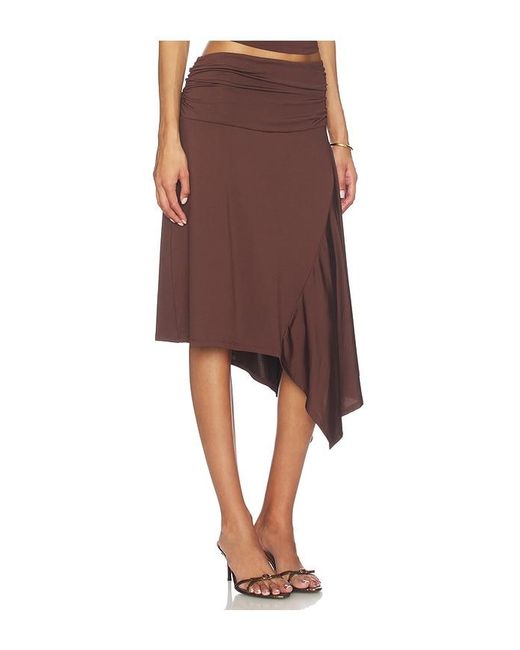 Nia Brown Vine Skirt