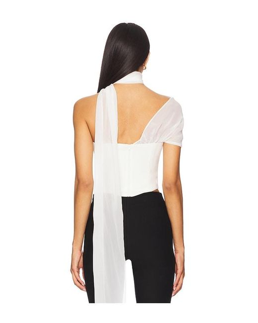 For Love & Lemons White Capri Top
