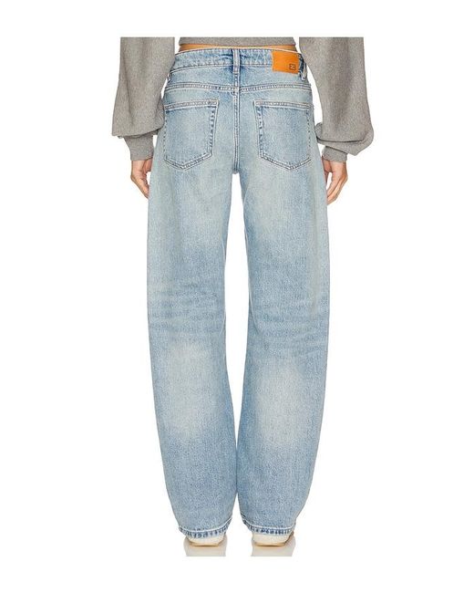 EB DENIM Blue Alida Loose Bowed Jean