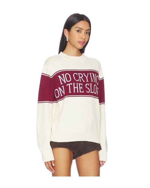 YELLOW THE LABEL Pink No Crying On The Slopes Pullover